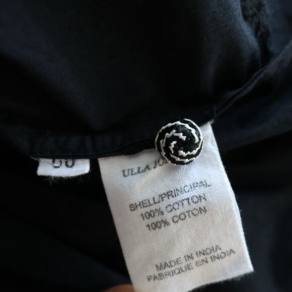 ULLA JOHNSON Linnea Tiered Embroidered Cotton Poplin Mini Dress Size 00 - Picture 6 of 15